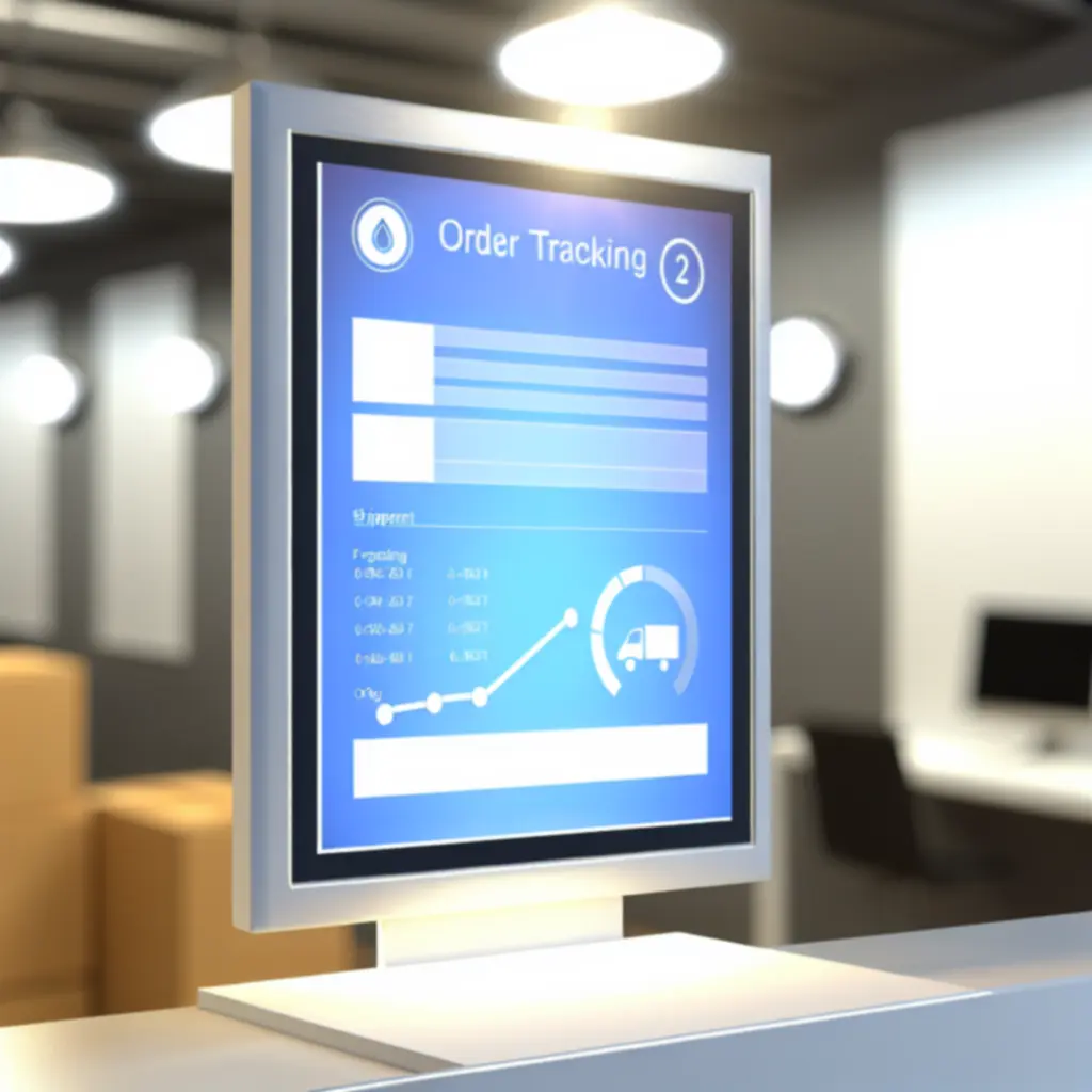 Panel śledzenia zamówienia z podglądem etapu dostawy