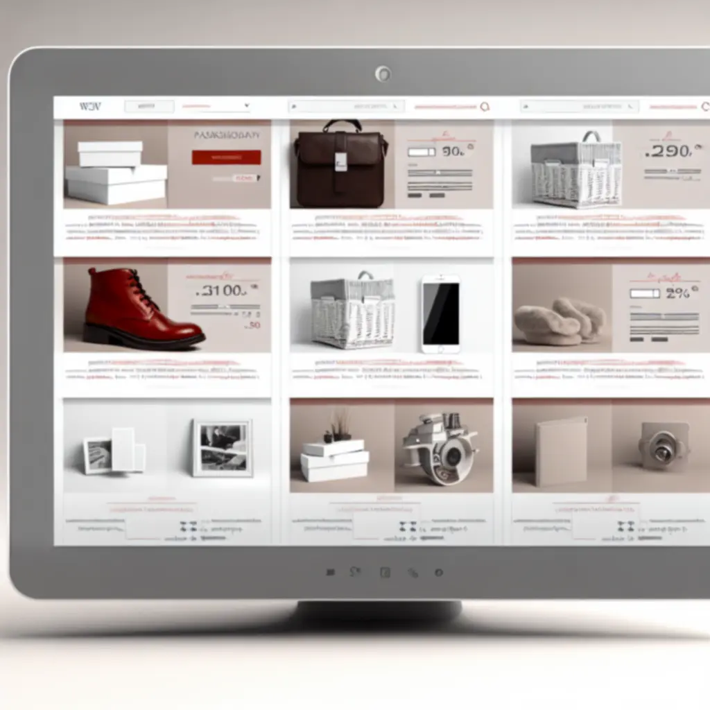 Siatka produktów Poland Bazaar z cenami i krótkimi opisami